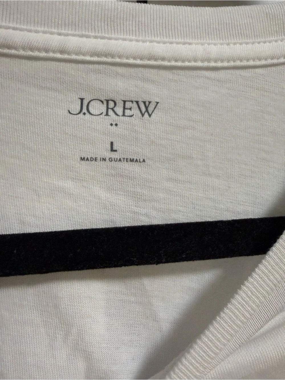 J Crew T shirt, New W/Tags Mens L, White & Bk Cafe Scene, Short Sleeve, Unisex